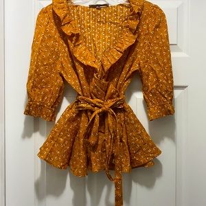 Loft wrap top, size small